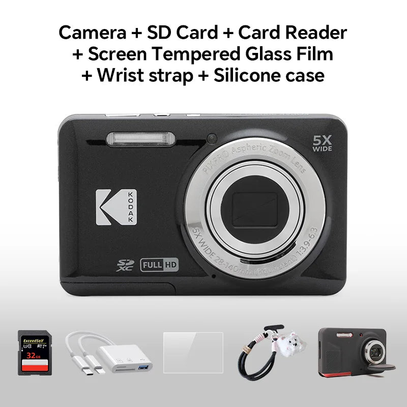 Kodak PIXPRO FZ55 — 16MP 1080P FHD Camera, 2.7" LCD